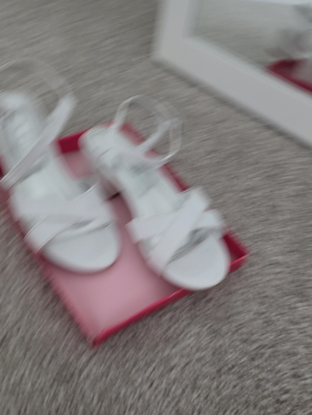 Nina White Girls' Strappy Sandals
